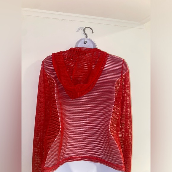 Red Fish Net Sweater - Picture 2 of 3